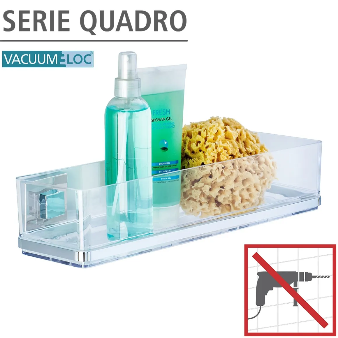 Wenko Vacuum-Loc Maxiablage Quadro