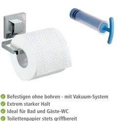 Wenko Vacuum-Loc Toilettenpapierhalter Quadro