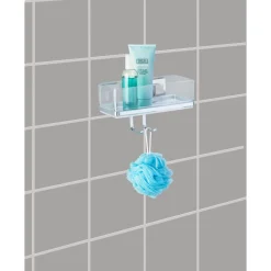 Wenko Vacuum-Loc Wandablage Quadro mit Haken