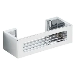 Wenko Wandablage Bralia, Farbe: Chrom, Befestigen ohne bohren