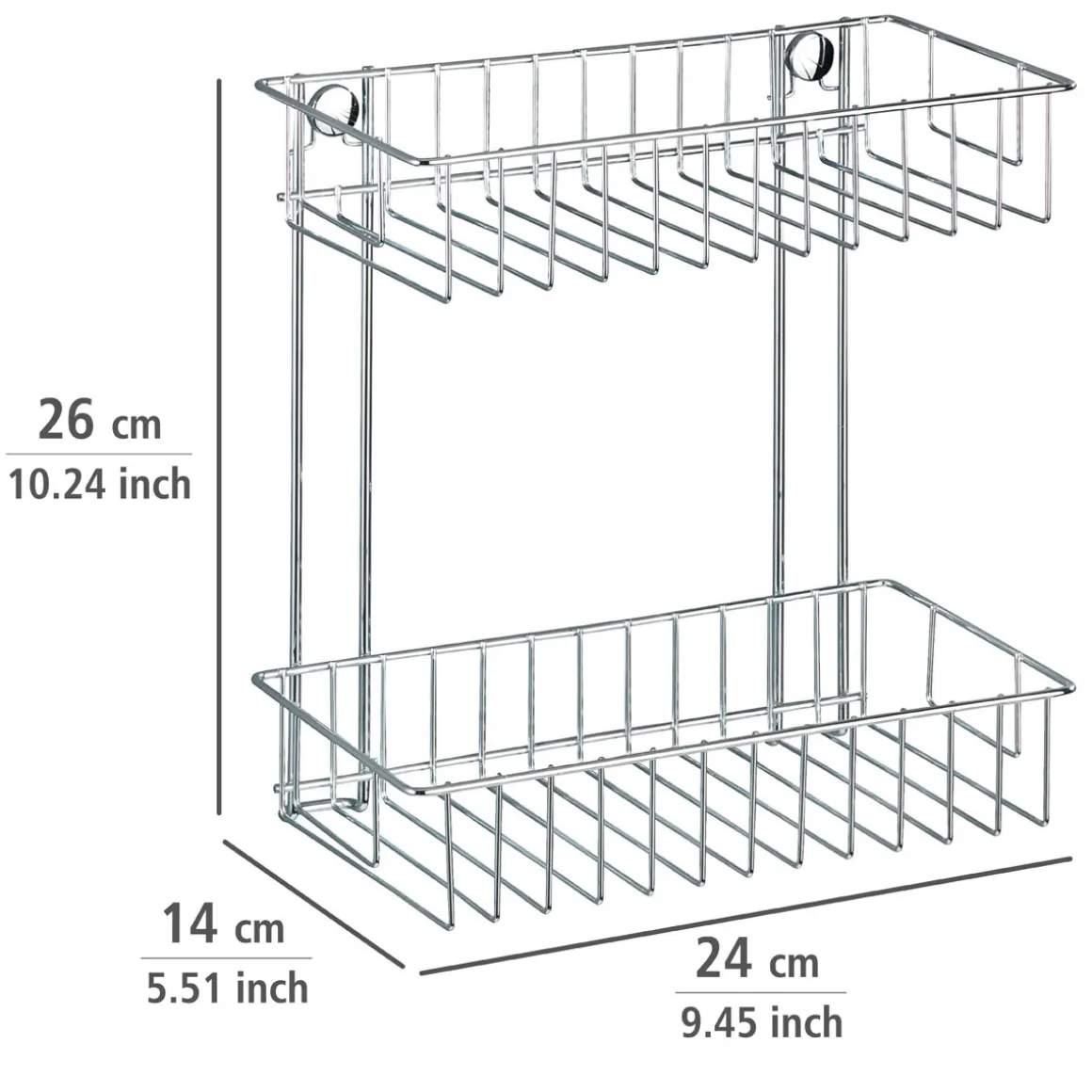 Wenko Wandregal Classic 2 Etagen