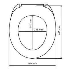 Wenko WC-Sitz Orchid antibakteriell