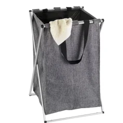 Wenko Wäschesammler Uno grau meliert 52 l