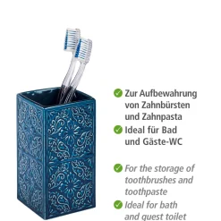 Wenko Zahnputzbecher Cordoba blau