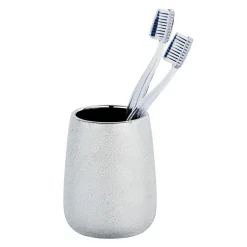 Wenko Zahnputzbecher Glimma silber