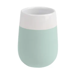 Wenko Zahnputzbecher Malta mint/weiß