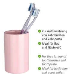 Wenko Zahnputzbecher Polaris rose