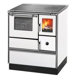 Westminster Holzherd K76F-70, Farbe: Weiss, Backrohr, 7,3kW