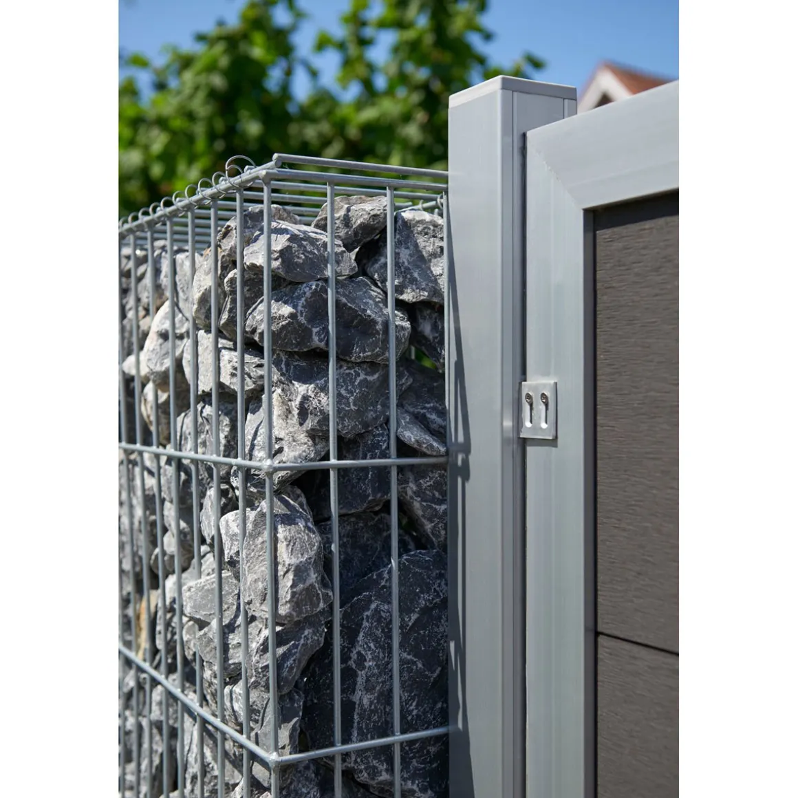 Wilk Gabionen-Zaun 200 x 180 x 25 cm