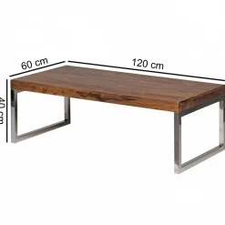 Wohnling Couchtisch „Sheesham“, 120x60x40 cm