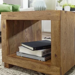 Wohnling Couchtisch „Sheesham“, 50x50 cm