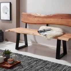 Wohnling Esszimmerbank „Gaya“ 160x83,5x60 cm, Akazie