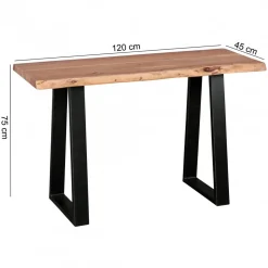 Wohnling Konsolentisch Gaya Massivholz