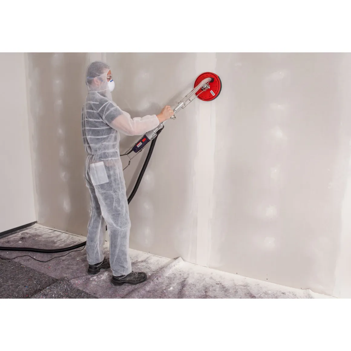 Wolfcraft 5 Haft-Schleifgitter für Gipskarton Durchmesser 225 mm Körnung 220