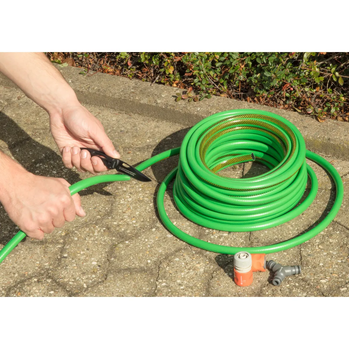 Wolfcraft Freizeitmesser mit klappbarer glatter Klinge