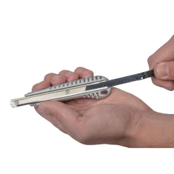 Wolfcraft Metall-Abbrechklingen-Messer 9 mm schwarze Klinge Profi-Sharp