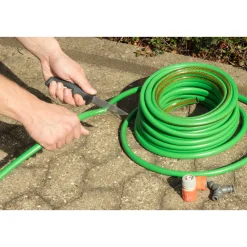 Wolfcraft Outdoormesser mit glatter Klinge und Köcher