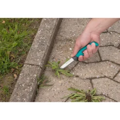 Wolfcraft Outdoormesser mit gezahnter Klinge und Köcher