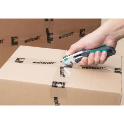 Wolfcraft Profi-Dual-Sicherheitsmesser mit Trapezklinge
