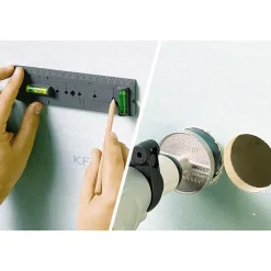 Wolfcraft Schablone für Hohlwanddosen