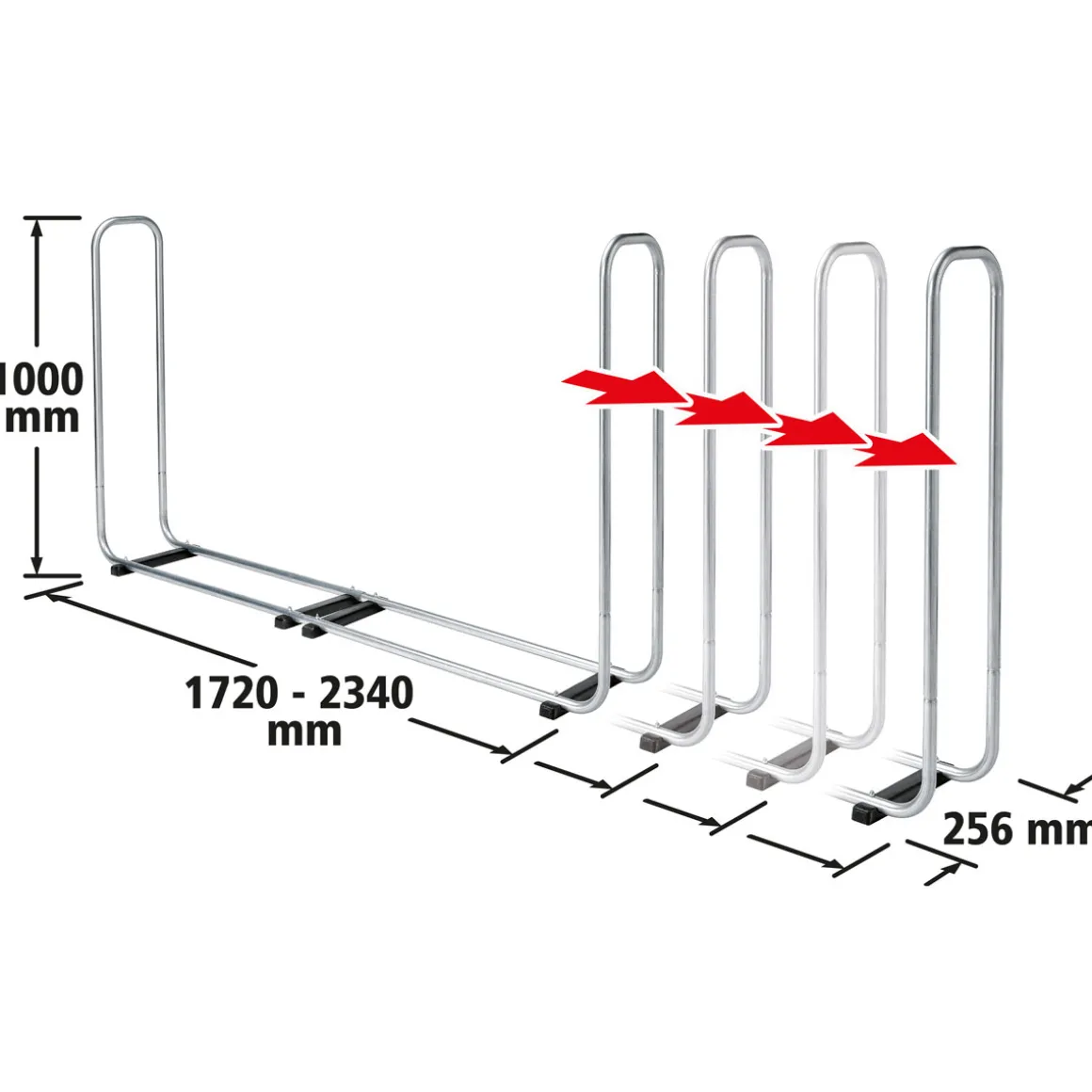 Wolfcraft Stapelhilfe für Brennholz