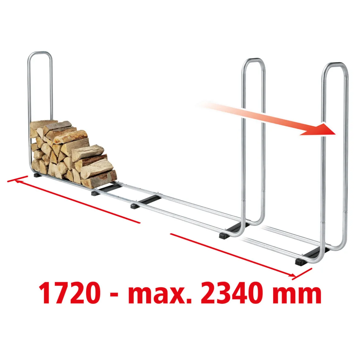 Wolfcraft Stapelhilfe für Brennholz