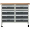 Wolfcraft Werkbank WWS680 mit 8 Schubladen