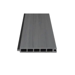 WPC-Steckzaun-Element Cora Line 179 x 14 cm grau