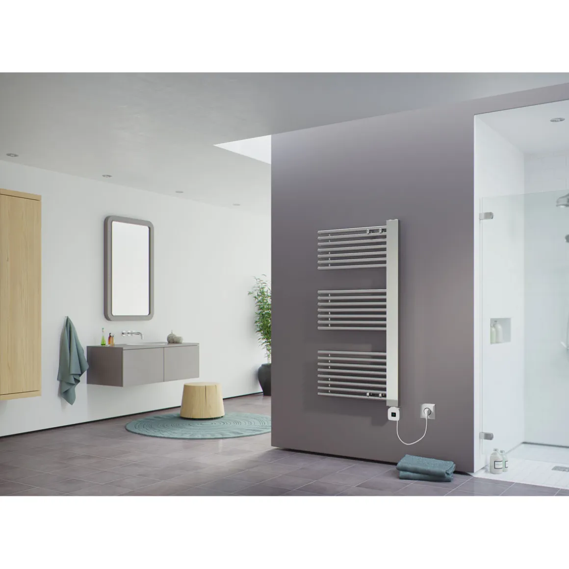 Ximax Elektrischer Handtuchwärmer C5 1600 x 600 mm 600 Watt Typ 7 Chrom