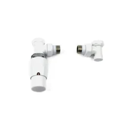 Ximax Heizkörper Zubehör Thermostatset Elegant Eck-Ausführung 15 mm Weiß