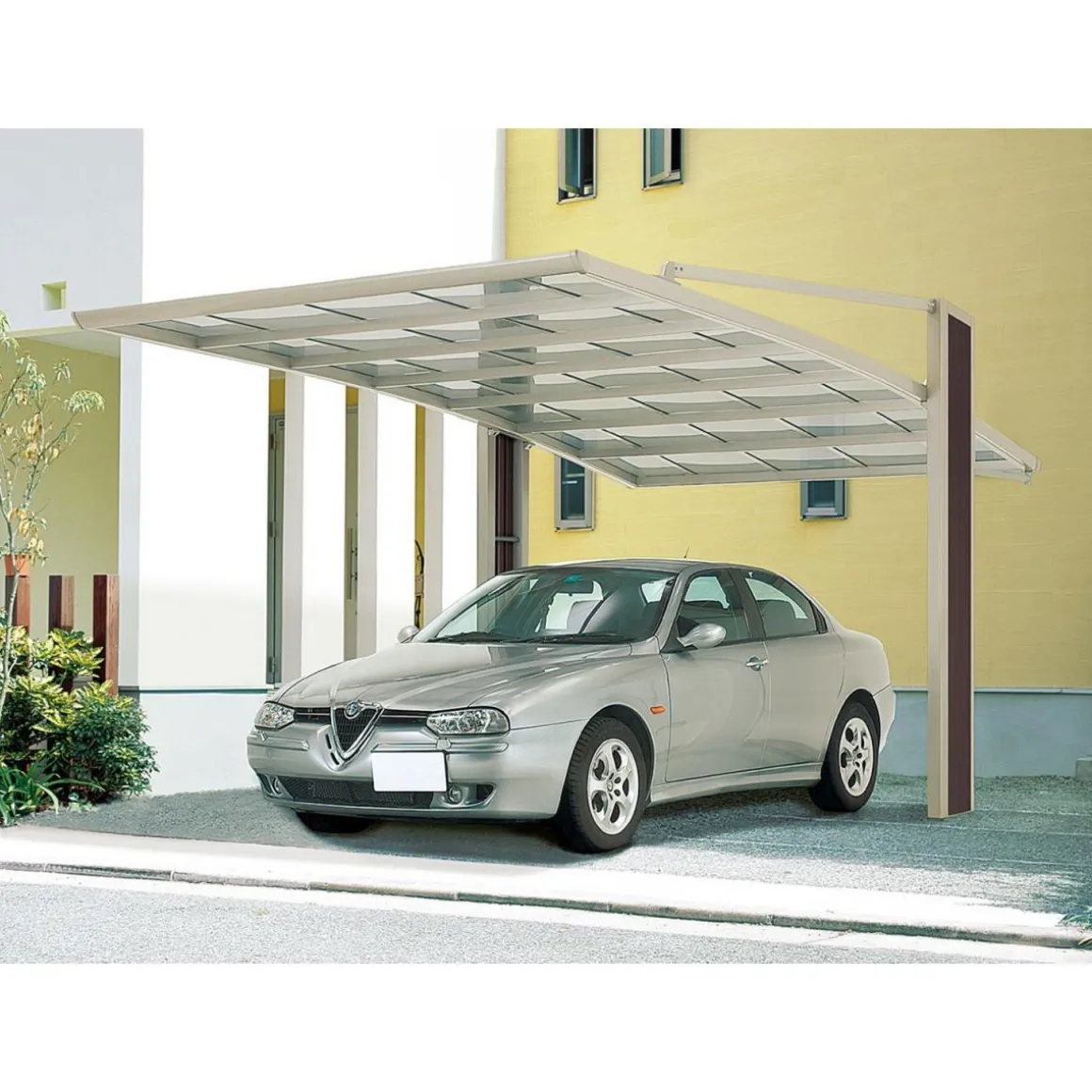 Ximax Carport Alu My-Port 60 Typ 3050 Edelstahl-Look SH