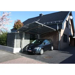 Ximax Carport Alu Portoforte 80 Edelstahl-Look