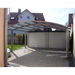Ximax Carport Alu Portoforte 80 M-Ausführung Mattbraun