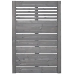 Zaunserie Aalborg Stufenelement 90 x 141 cm Fichte basaltgrau lasiert