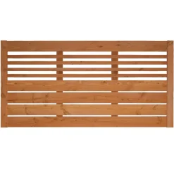 Zaunserie Aalborg Zaunfeld 180 x 90 cm Douglasie kirschbaumfarben lasiert