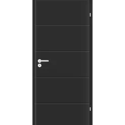 Zimmertür Sylt DIN L schwarz 86 x 198,5 cm